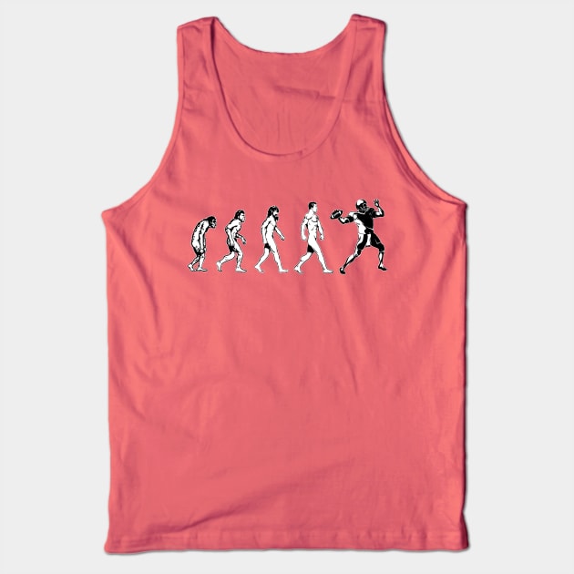 Football Evolution Quarterback American Footy Tank Top by ghsp